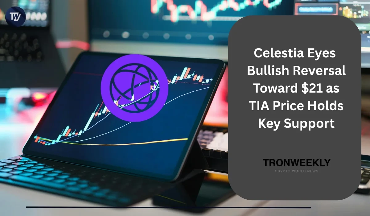 Celestia TIA 守住關鍵支撐，分析師關注 $21 阻力位