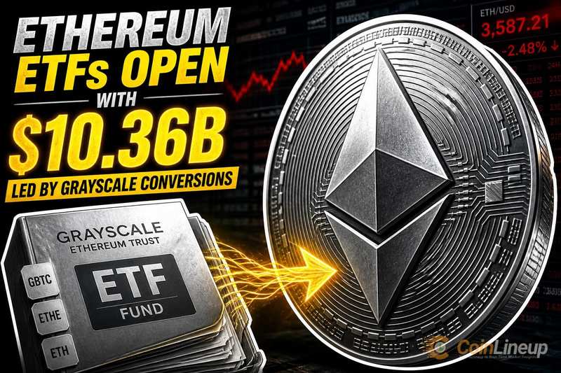 Ethereum ETFs Debuted With $10.36 Billion in Assets, 98.7% From Grayscale Conversions