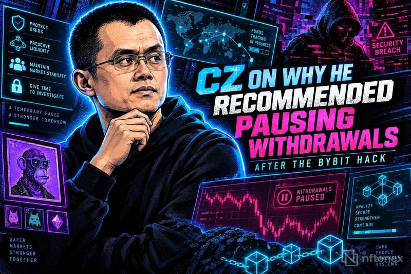 CZ объяснил, почему рекомендовал приостановить вывод средств после взлома Bybit