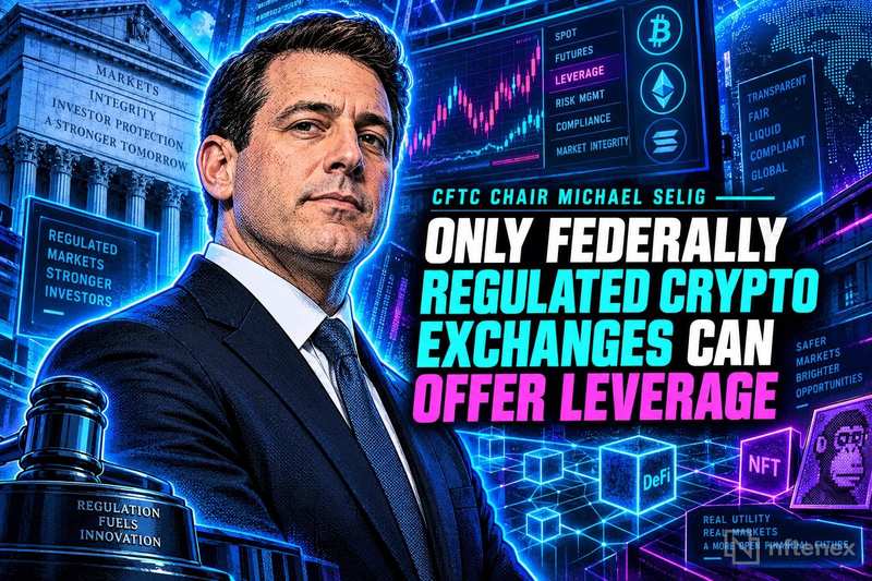 Il presidente della CFTC Michael Selig: solo gli exchange di criptovalute regolamentati a livello federale dovrebbero poter offrire la leva