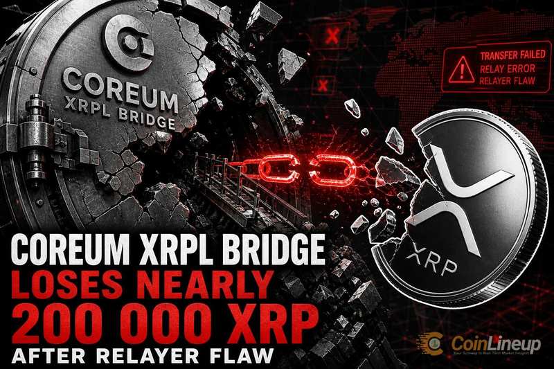 El puente XRPL de Coreum pierde casi 200,000 XRP por una falla en la lógica del relayer