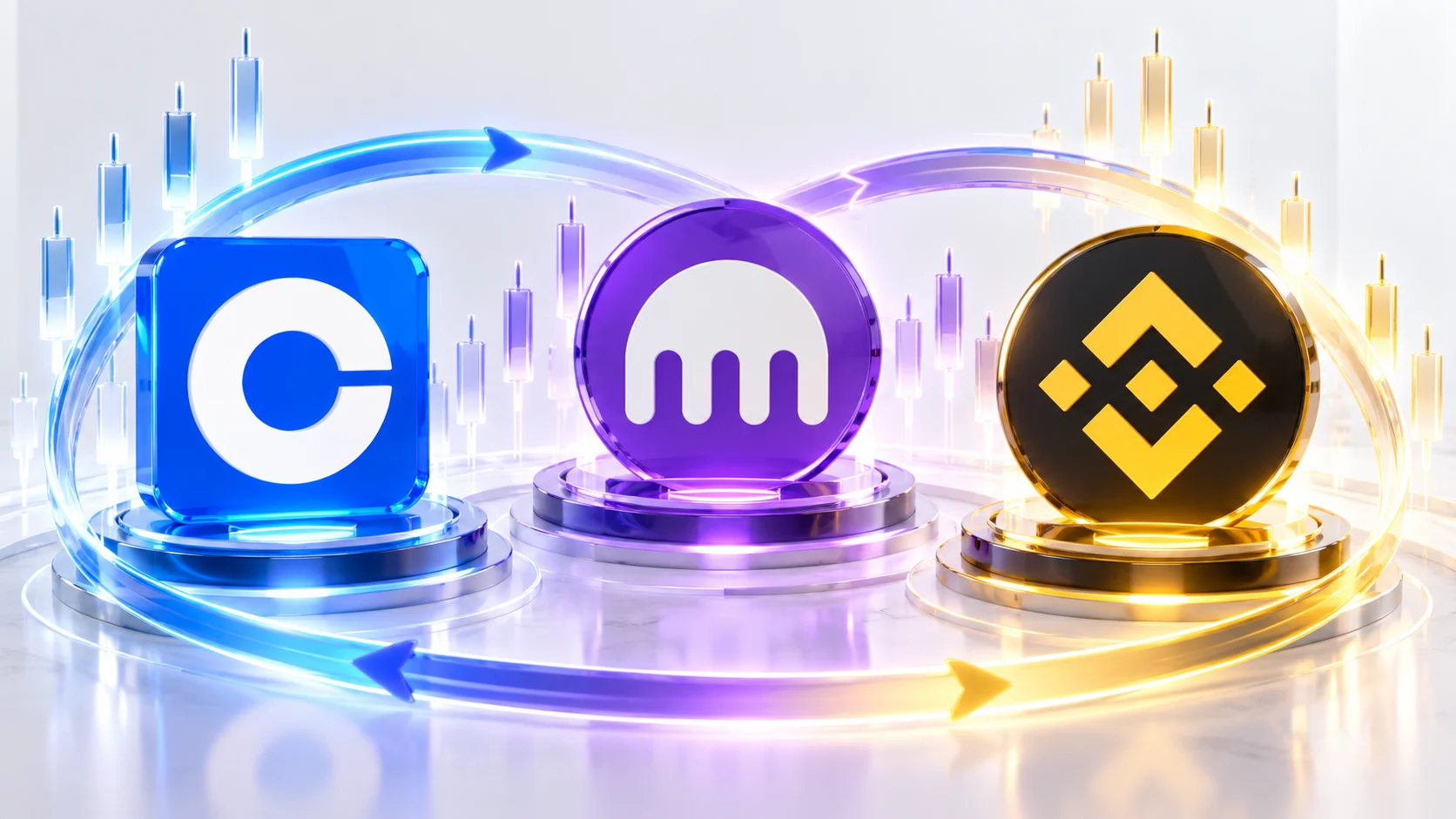 Coinbase и Kraken нацелены на бессрочные фьючерсы на акции США, пока Binance расширяет торговлю на рынке FX 24/7