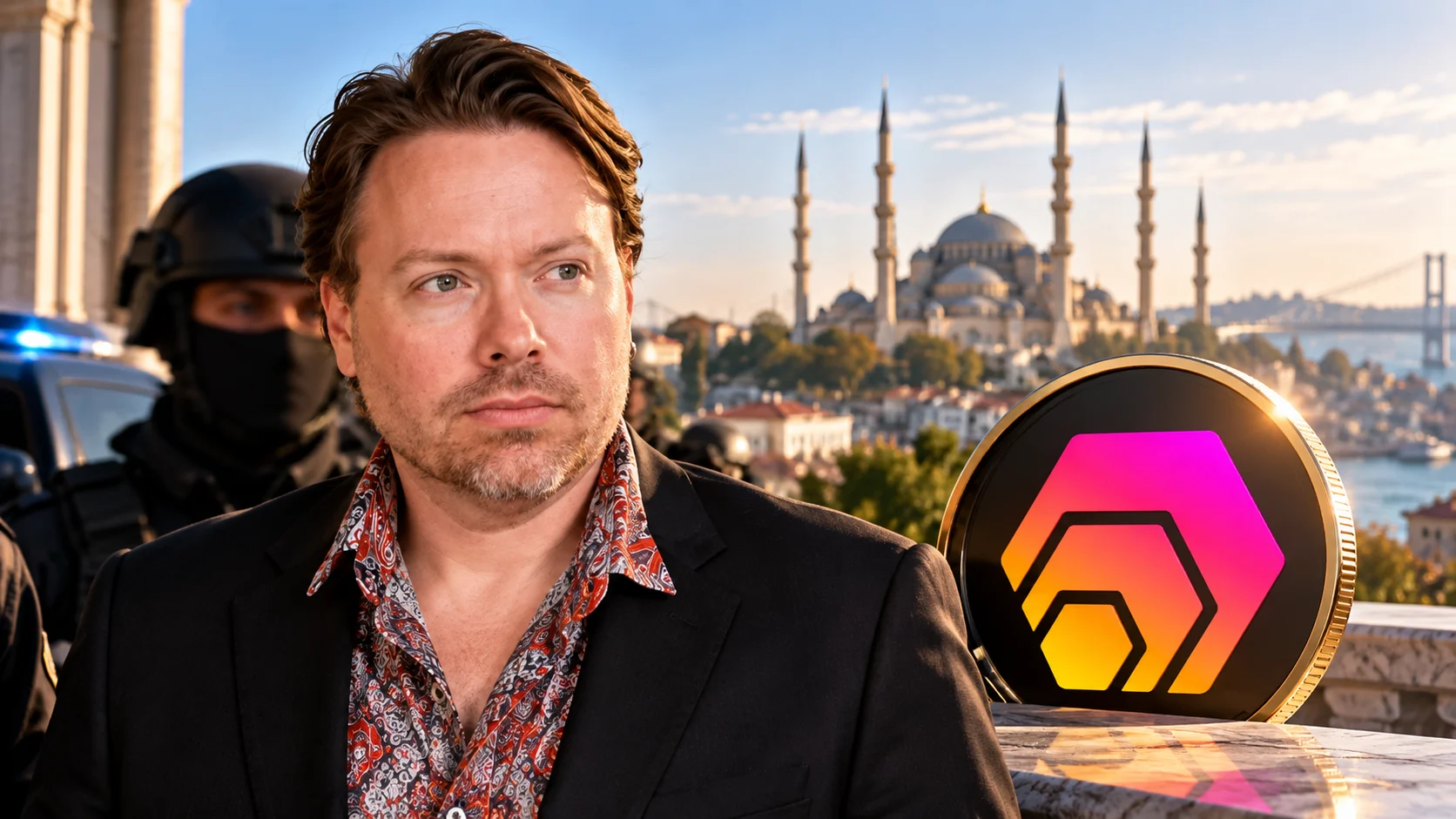 Il fondatore di HEX Richard Heart trattenuto a Istanbul: la polizia sequestra 600.000 dollari e sette armi da fuoco