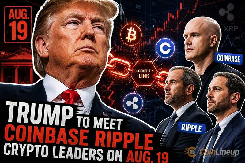 Trump incontrerà i leader di Coinbase, Ripple e altre società crypto il 19 agosto