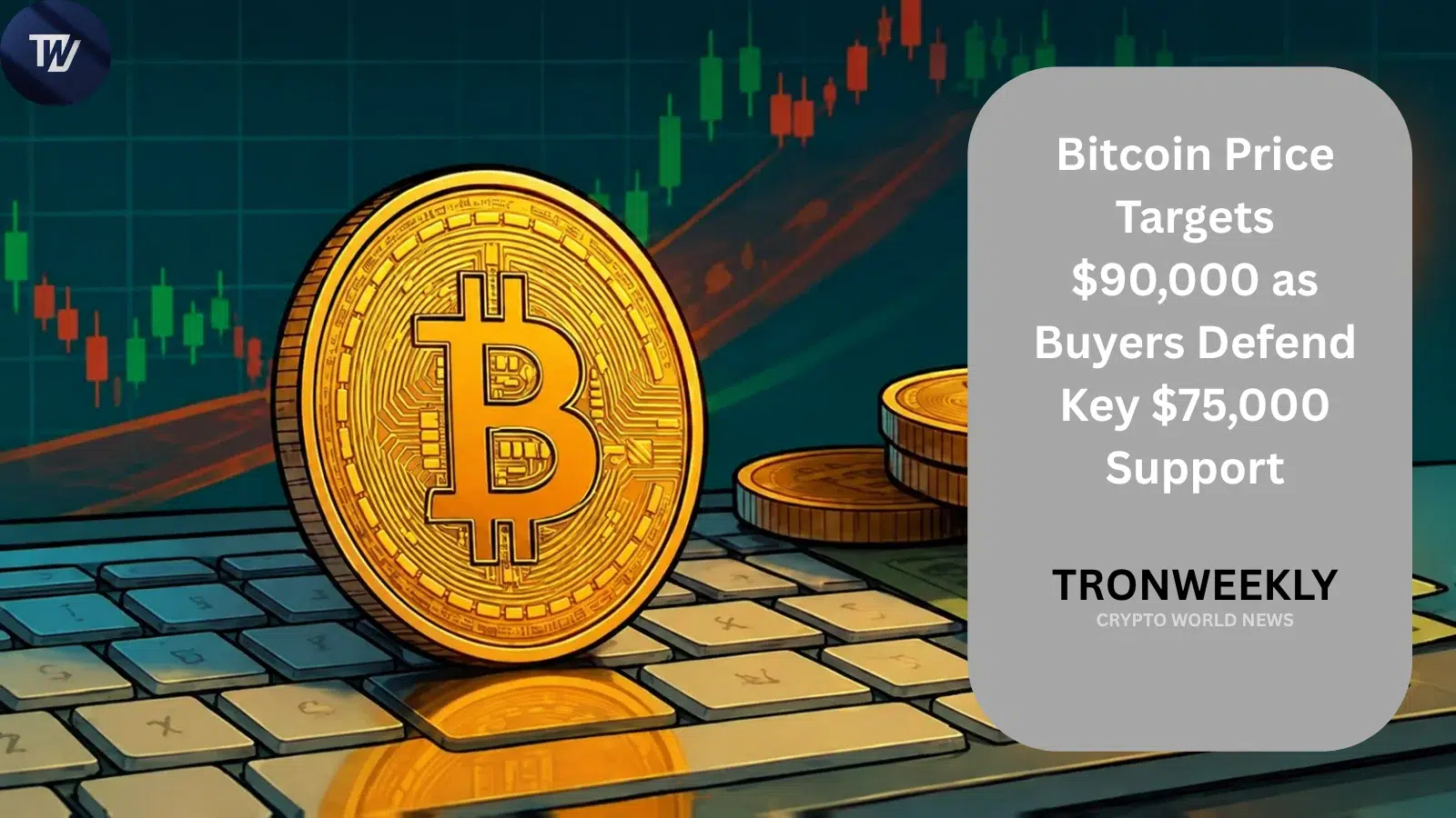 Биткоин нацелен на $90 000, пока покупатели защищают ключевую поддержку $75 000