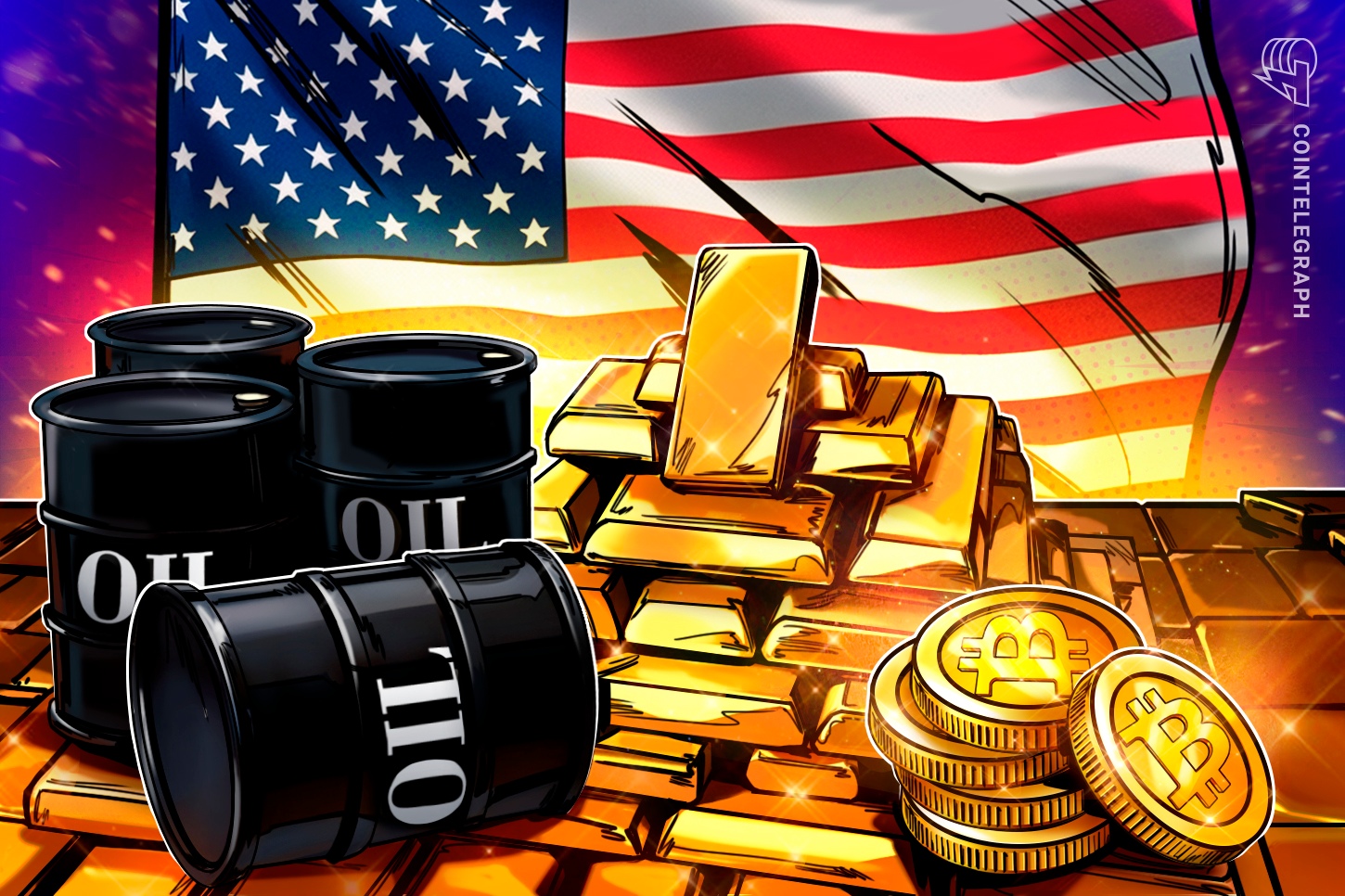 Il Bitcoin torna a 64.000 dollari mentre l'oro estende i guadagni e il petrolio resta stabile dopo la minaccia di Trump all'Oman