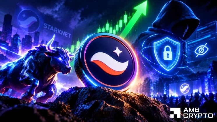 Starknet stijgt 28% te midden van groeiende privacy-hype — Maar dit STRK-niveau moet houden voor verdere winst