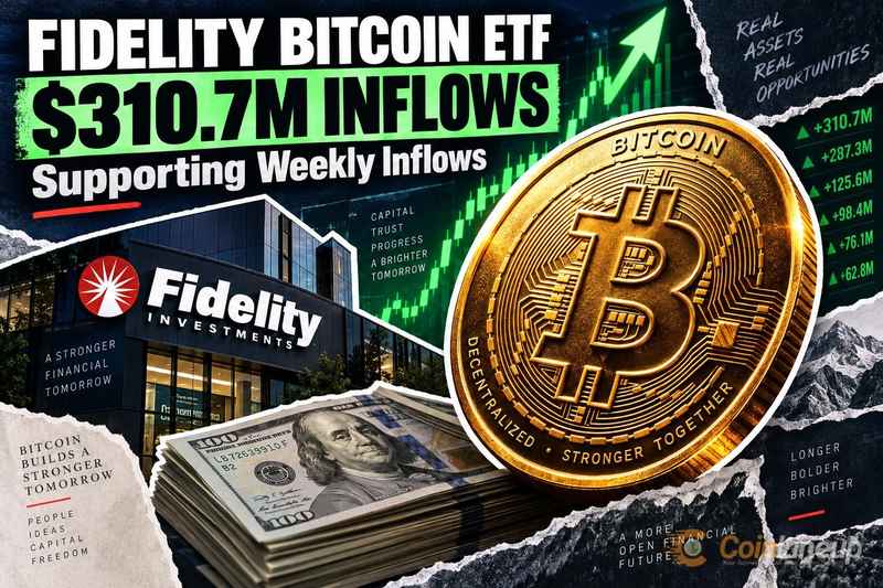 ETF Bitcoin di Fidelity registra 310,7 milioni di dollari in un giorno, sostenendo i flussi settimanali positivi