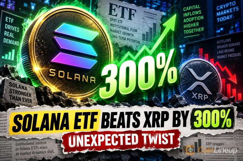 Метрика Solana ETF, как сообщается, опередила XRP на 300%, точное измерение не подтверждено