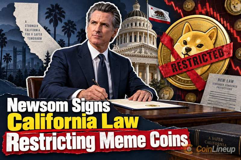 Newsom ondertekent Californische wet die meme coins door publieke functionarissen beperkt