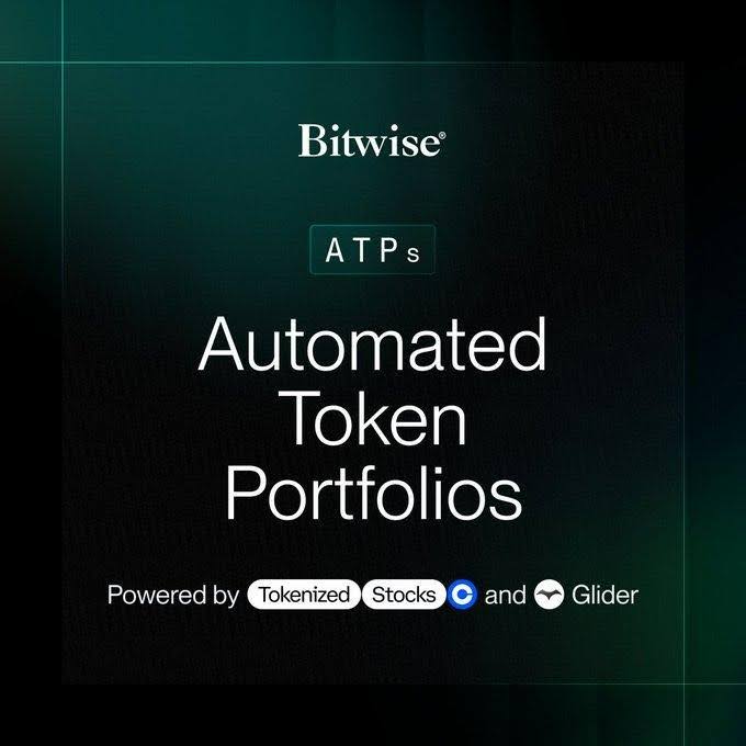 Bitwise uruchamia portfele akcji tokenizowanych o wartości 9 mld USD z samodzielną opieką nad aktywami i automatycznym rebalancingiem