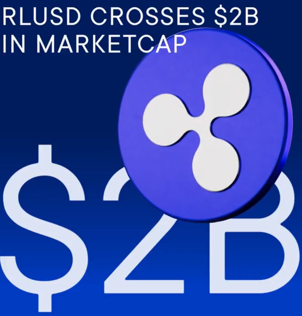 Ripple’s RLUSD Tops $2 Billion, With Nearly $1 Billion on XRP Ledger