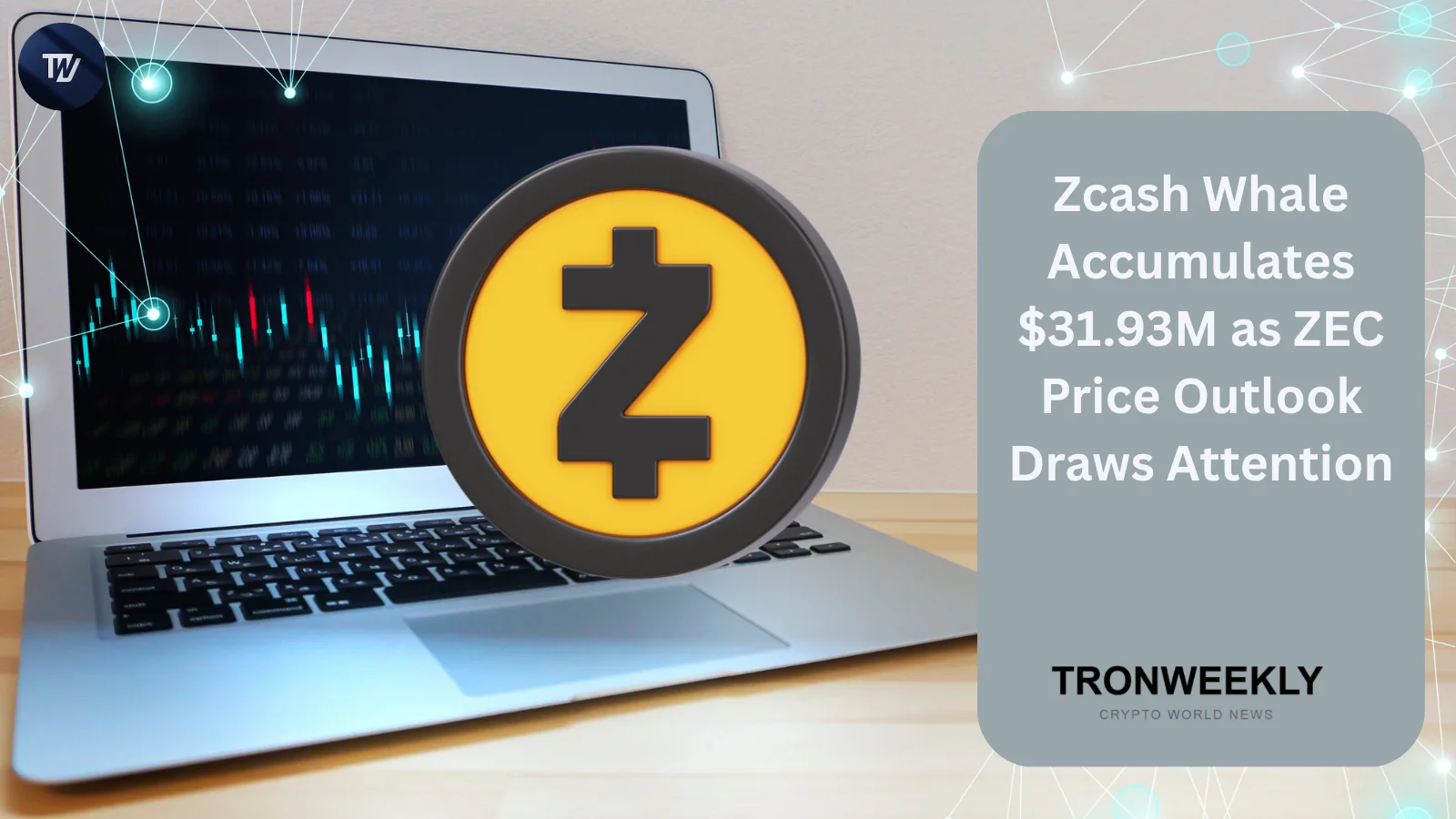 Кит Zcash вывел ZEC на $31,93 млн с Binance и Kraken, а аналитик обозначил сценарий роста до $2 000