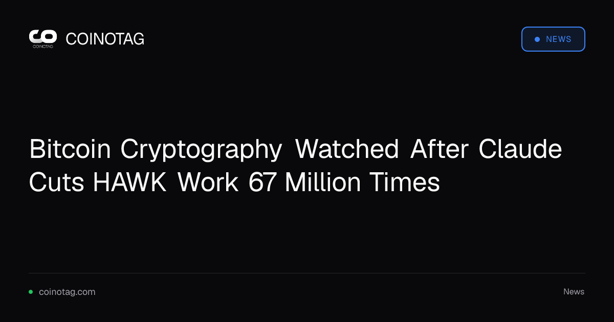 Anthropic’s Claude Finds New Cryptography Weaknesses, Raising Attention Around Bitcoin Security