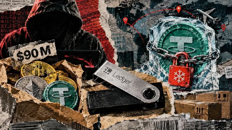 Le perdite per l'hack dei wallet Ledger si avvicinano ai 90 milioni di dollari mentre Tether congela gli USDT rubati