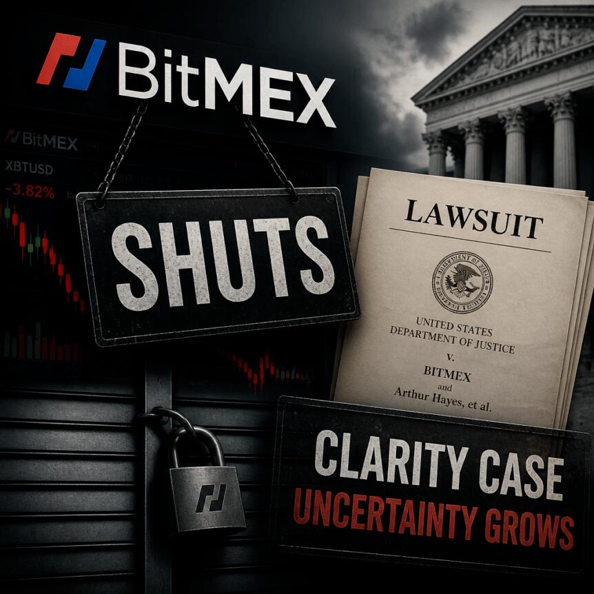 Переговоры по Clarity Act застопорились на фоне планов BitMEX закрыться в сентябре