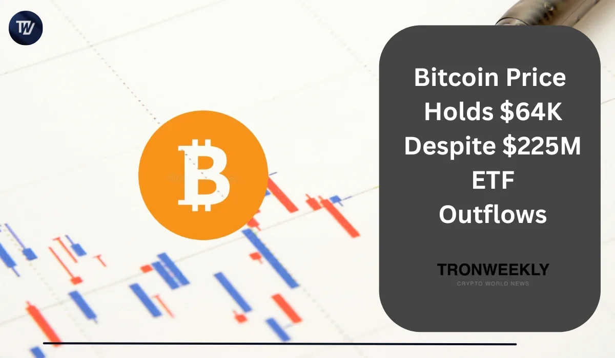 Bitcoin Falls to $64K Following $225 Million in Spot ETF Outflows