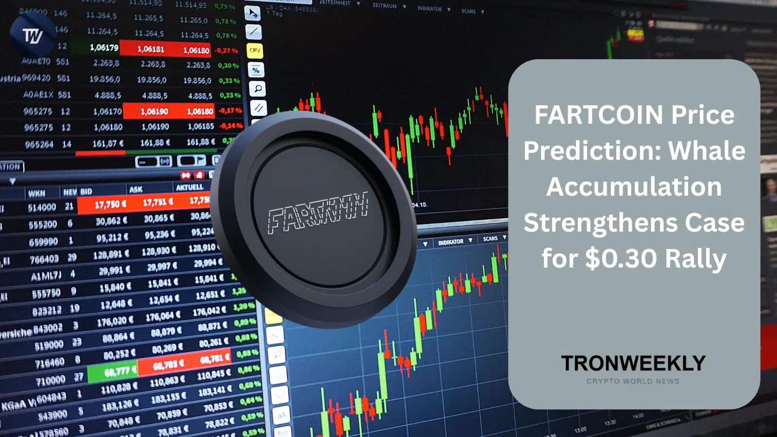 FARTCOIN Si Avvicina al Breakout del Triangolo Simmetrico Mentre l'Accumulo delle Whale Segnala Crescente Fiducia