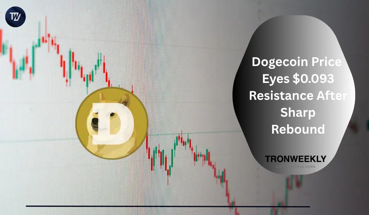 Dogecoin-Preis testet Ausbruch bei 0,093 USD nach 30-prozentigem Anstieg