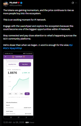Сообщество Pi Network указывает на активность экосистемных токенов и интерес к Pi Launchpad