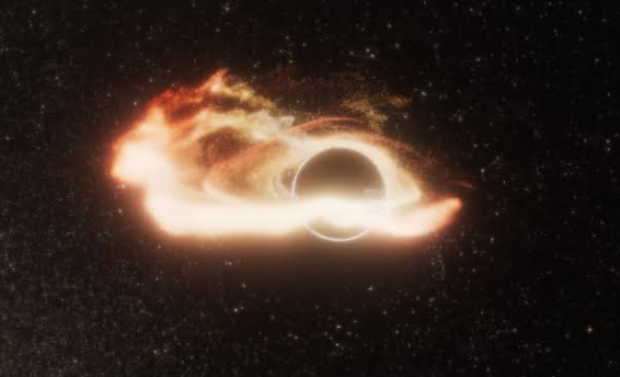 Система ИИ NASA помогла учённым обнаружить редкое событие поглощения звезды блуждающей чёрной дырой