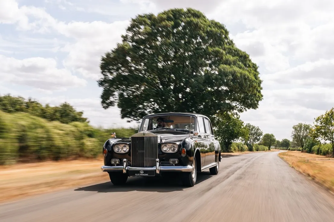 La limousine Rolls-Royce Phantom VI del 1973 della City di Londra convertita all'energia elettrica