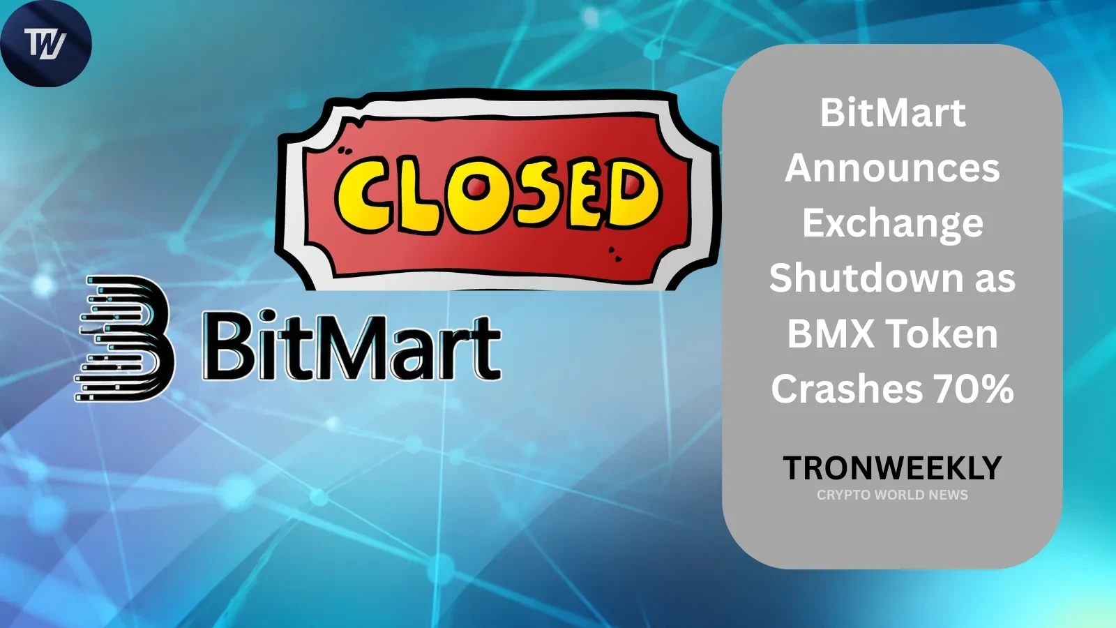 BitMart annuncia una chiusura ordinata mentre il token BMX perde quasi il 70%