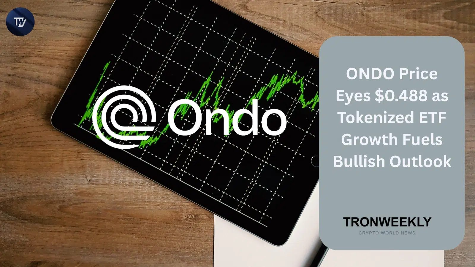 ONDO-Preis peilt $0,488 an, da Wachstum tokenisierter ETFs den Ausblick stärkt