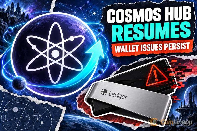 Cosmos Hub hervat werking terwijl toegang tot Ledger-ATOM-wallet onbeschikbaar blijft