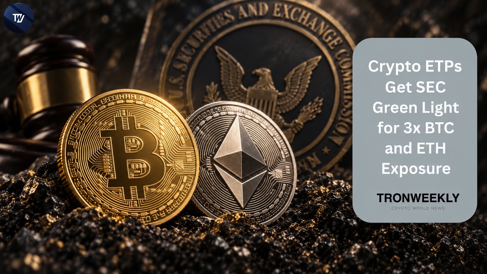 SEC одобрила 3x плечевые ETP на Bitcoin и Ether на Cboe BZX; торги ждут регистрации