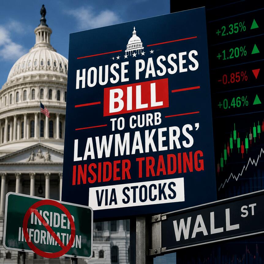 La Camera approva lo Stop Insider Trading Act contro l'acquisto di azioni da parte dei parlamentari