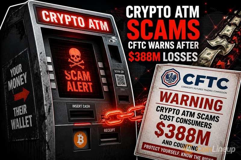 Le truffe agli sportelli ATM crypto: la CFTC avverte dopo perdite per 388 milioni di dollari