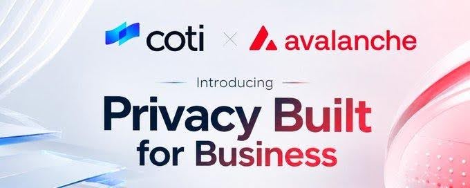COTI lleva privacidad 3.000 veces más rápida a Avalanche con el lanzamiento de AVAX y USDC privados