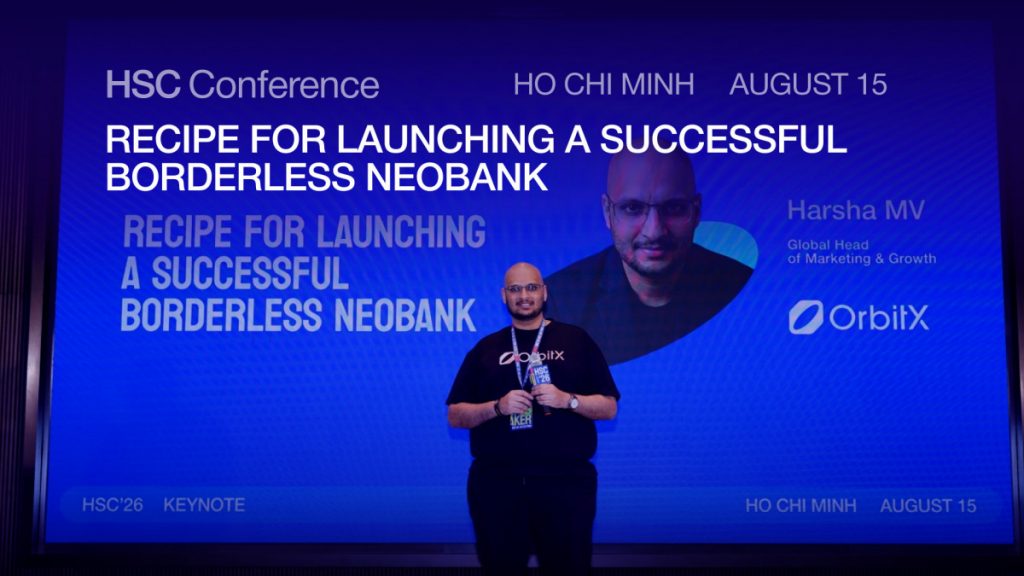 Na konferencji HSC w Ho Chi Minh City Harsha MV z OrbitX przedstawia przepis na bezgraniczny stablecoinowy neobank