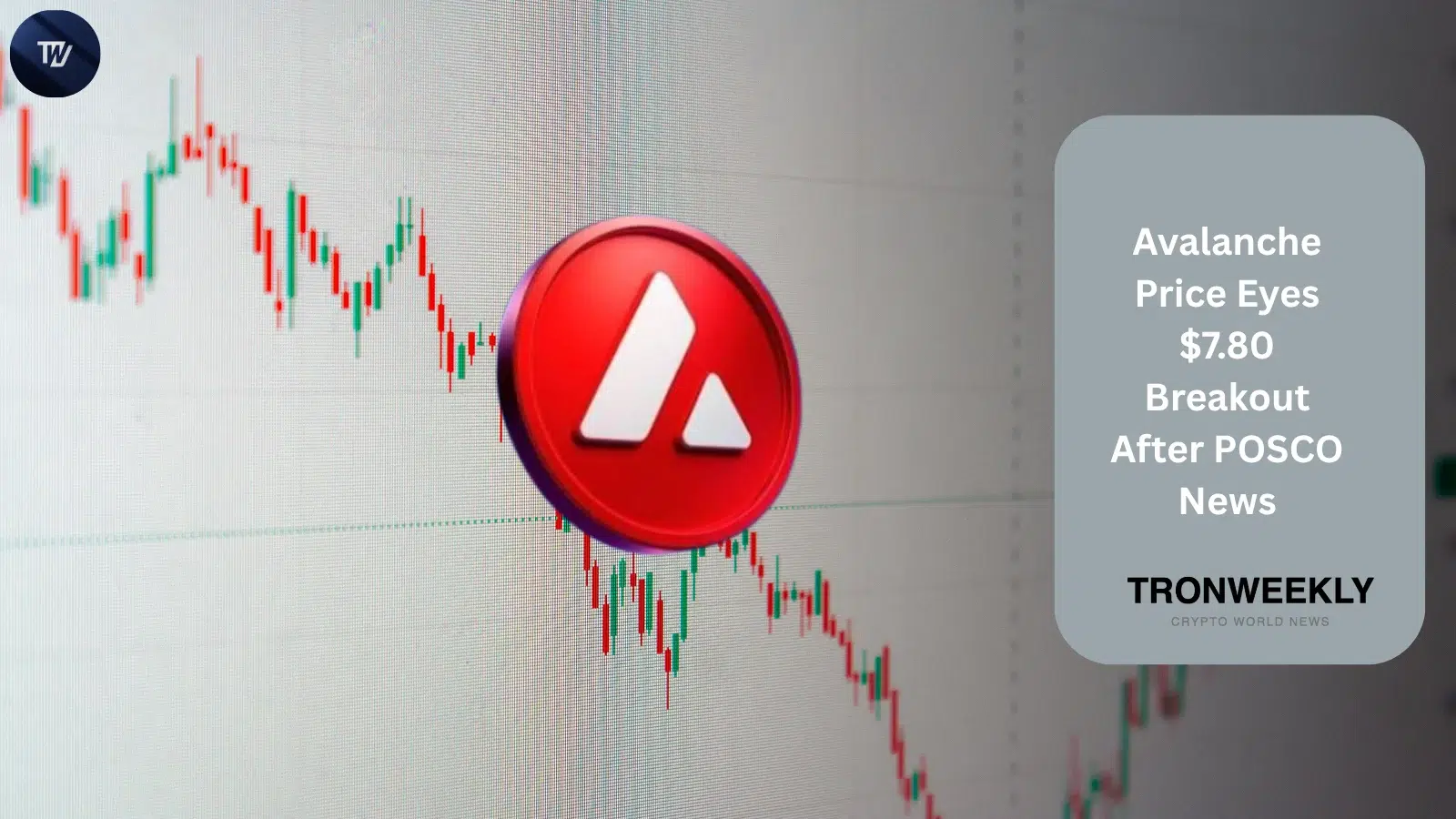 Цена Avalanche нацелена на прорыв $7.80 после обновления POSCO о блокчейне