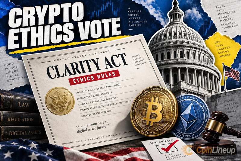 CLARITY法案草案在参议院表决前加入加密货币伦理条款