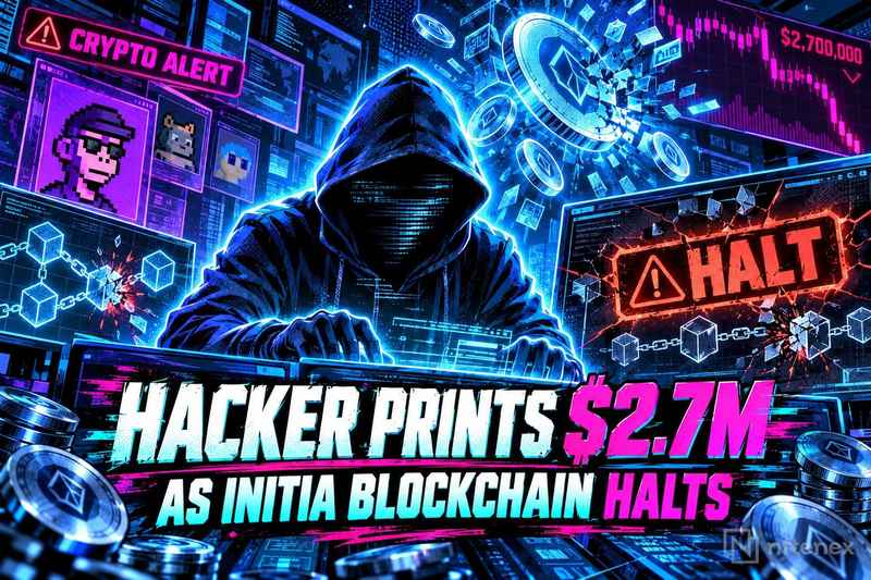 Un hacker conia 2,7 milioni di dollari in crypto mentre Initia arresta la blockchain e i rollup
