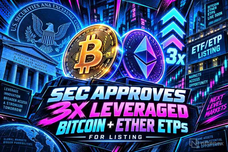 SEC genehmigt 3x-gehebelte Bitcoin- und Ether-ETPs zur Notierung, berichtet Bloomberg-Analyst