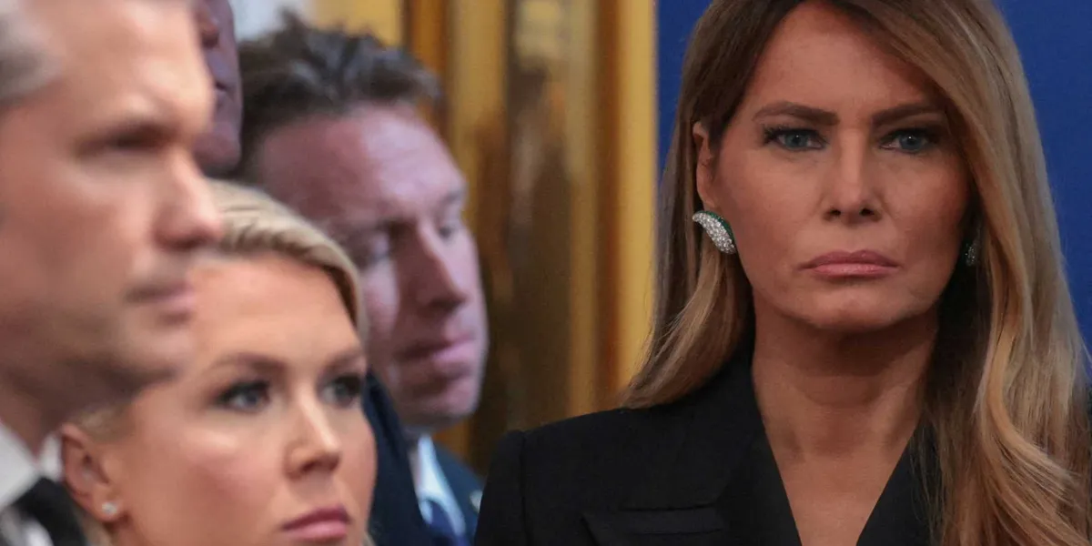 Melania Trump absent as Trump praises her foster care work at Rose Garden event