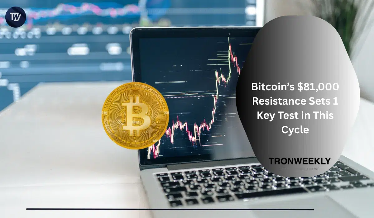 Биткоин тестирует уровень сопротивления $81 000: 50-недельная скользящая средняя становится ключевым уровнем цикла