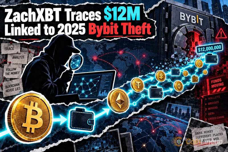 ZachXBT отследил $12 млн, связанных с кражей у Bybit в 2025 году