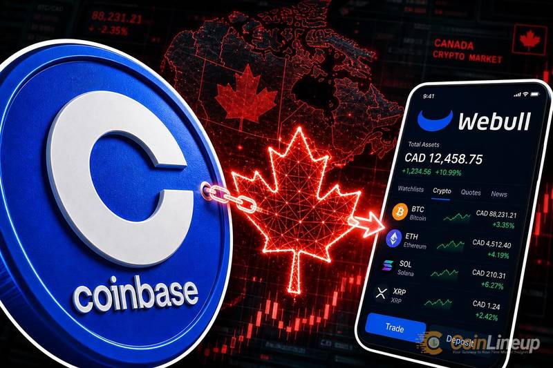 Coinbase rozszerza partnerstwo kryptowalutowe z Webull na Kanadę