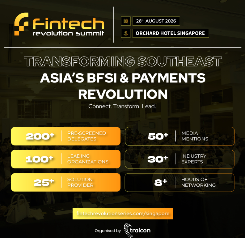 Singapore to Host Fintech Revolution Summit 2026 on August 26
