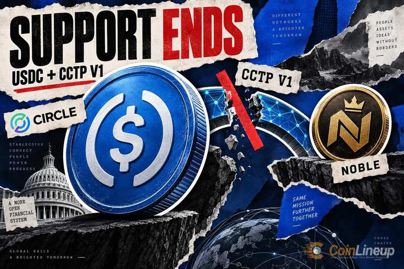 Circle plant, die Unterstützung für USDC und CCTP V1 auf Noble einzustellen