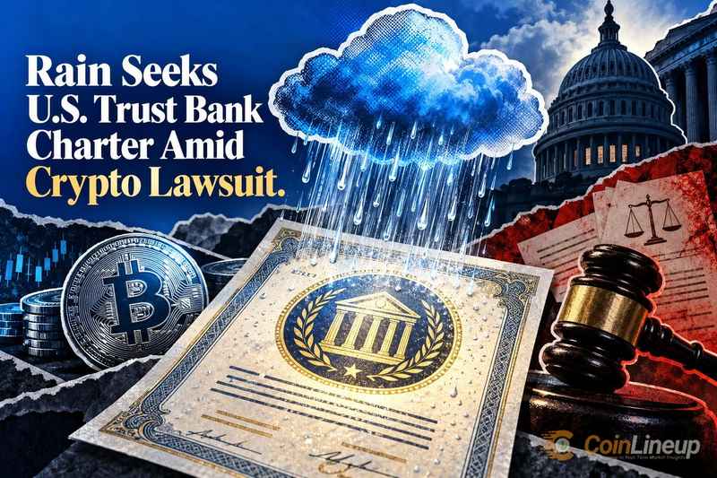 Rain Applies for U.S. Trust Bank Charter Amid Ongoing Crypto Charter Lawsuit
