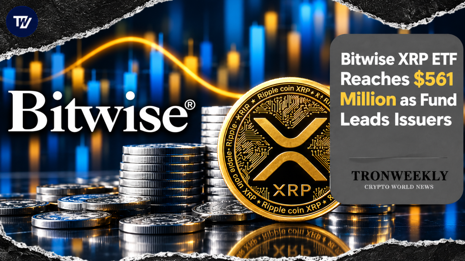 Bitwise XRP ETF Reaches $561 Million in Assets, Leading All Spot XRP Issuers
