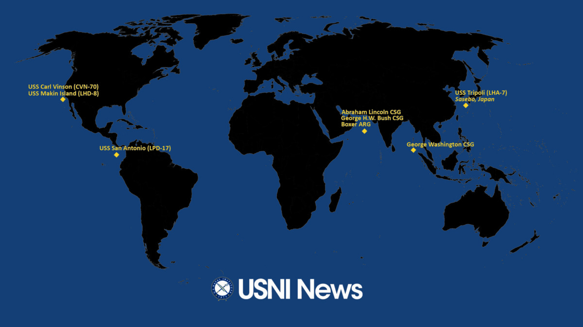 ホルムズ海峡は依然閉鎖、米国はジョージ・ワシントン空母打撃群を太平洋から移動