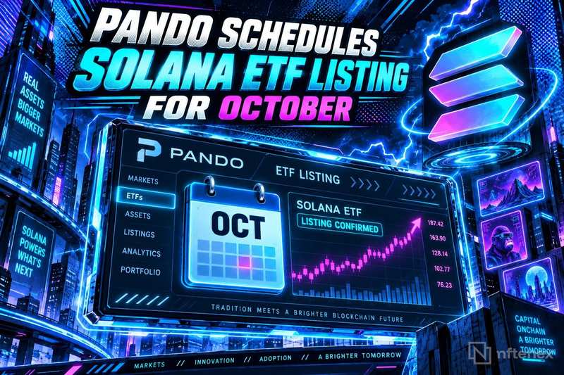 Pando назначила листинг спотового Solana ETF на октябрь