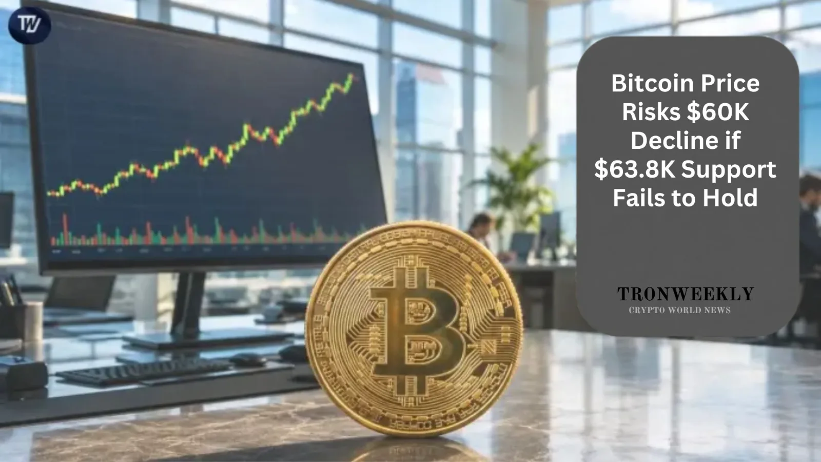 Bitcoin тестирует критическую поддержку $63,8 тыс. на фоне замедления активности деривативов
