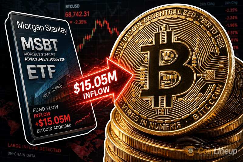 Morgan Stanley's MSBT ETF Reports $15.05 Million Bitcoin Addition